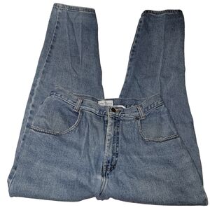 Vintage 90's French Dressing High-Rise Light Blue Tapered Jeans Size 12